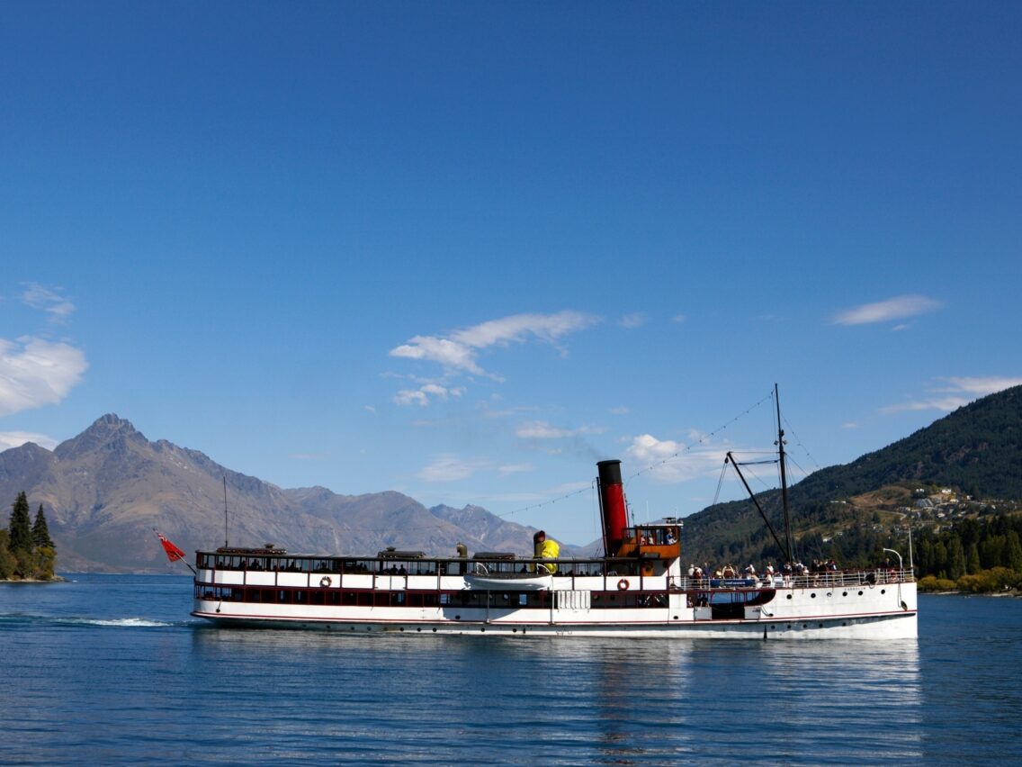 Queenstown TSS Earnslaw on Queenstown Bay